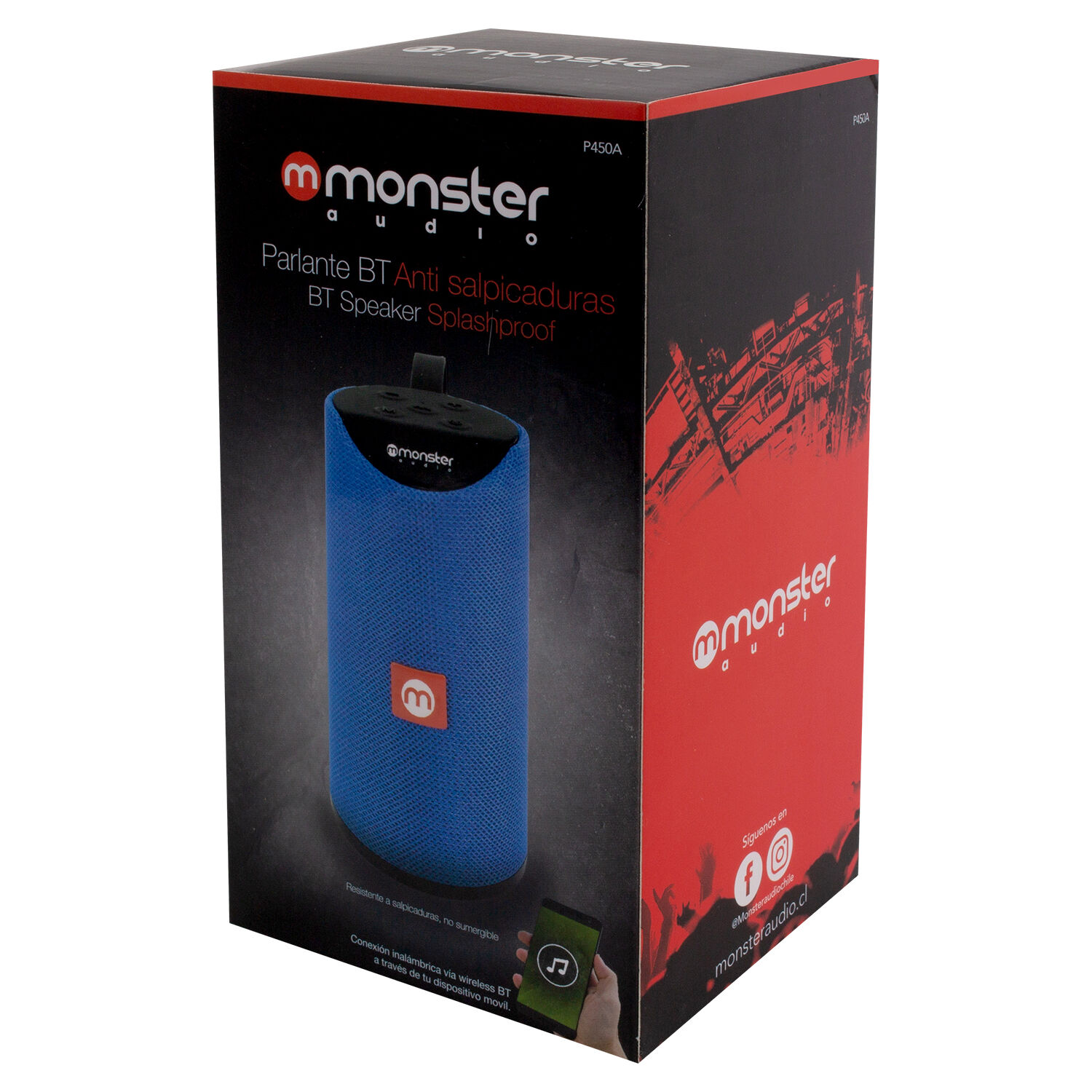 Parlante Port&aacute;til Bluetooth Waterproof Monster P450 Azul image number 7.0