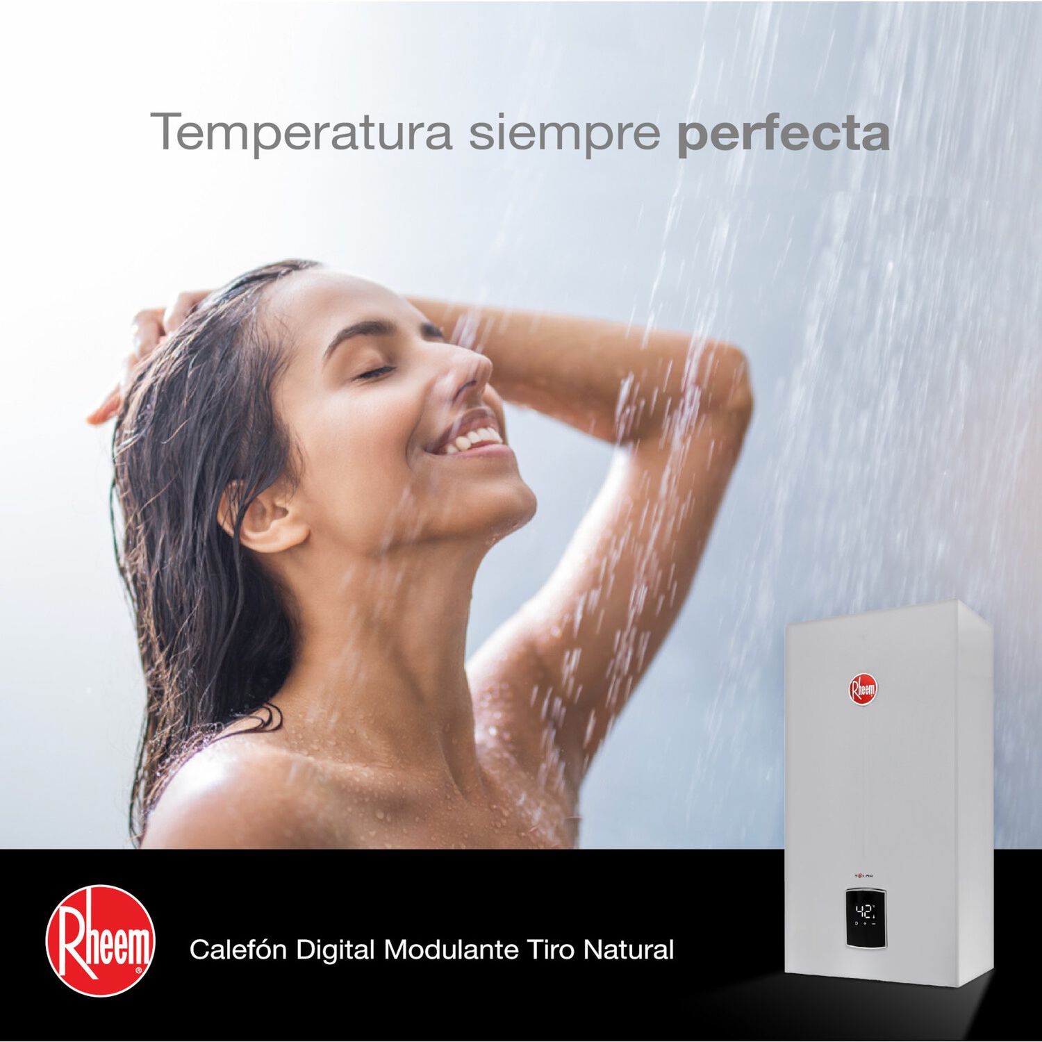 Calefont 11 Litros Gas Natural Tiro Natural Rheem image number 5.0