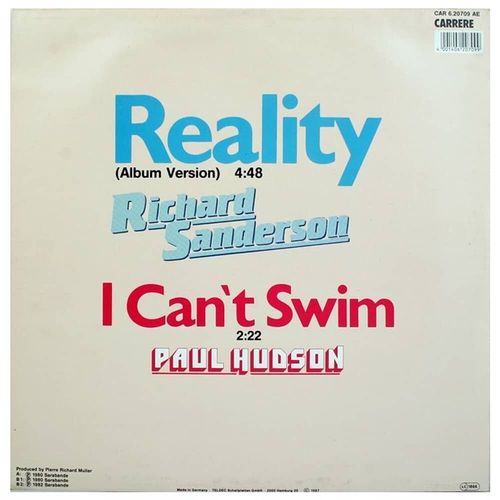 Richard Sanderson - Reality | 12" Maxi Single Usado image number 1.0
