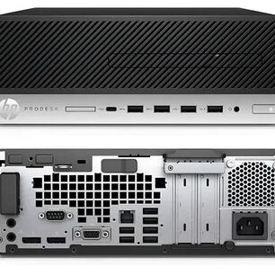 Kit Monitor + Pc Hp Prodesk 600 G4 Sff (i5-8va 8gb 1tb) + Teclado & Mouse Reacondicionado Grado A