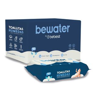 Wipes Toallitas Húmedas Bebesit Be Water Caja 12 Paquetes 720 Unidades