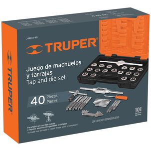 Machos Y Dados Tarraja Juego 40 Piezas - Truper