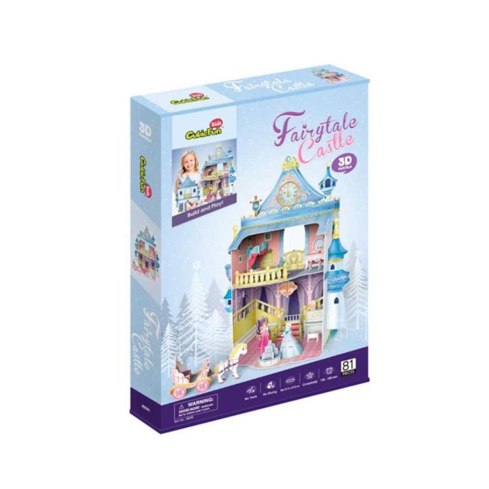 Juguete Castillo De Mu&ntilde;ecas 81 Pcs Rompecabezas 3d Infantil image number 3.0