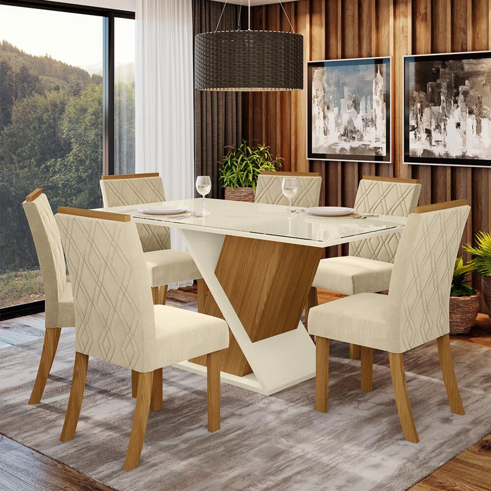 Juego De Comedor Home Mobili Grecia 6 Personas image number 3.0