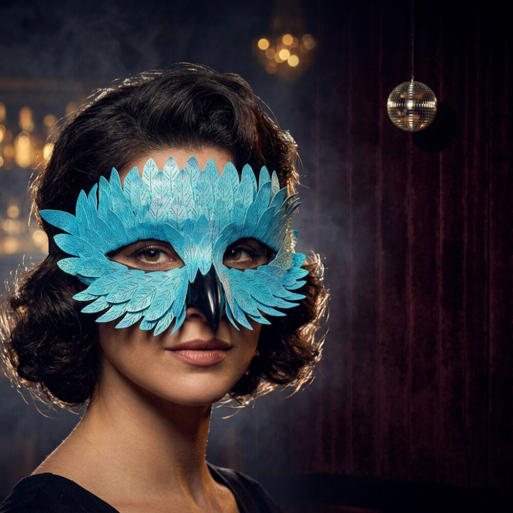 M&aacute;scara Pajaro Ave Plumas Carnaval Veneciano Para Disfraz image number 30.0