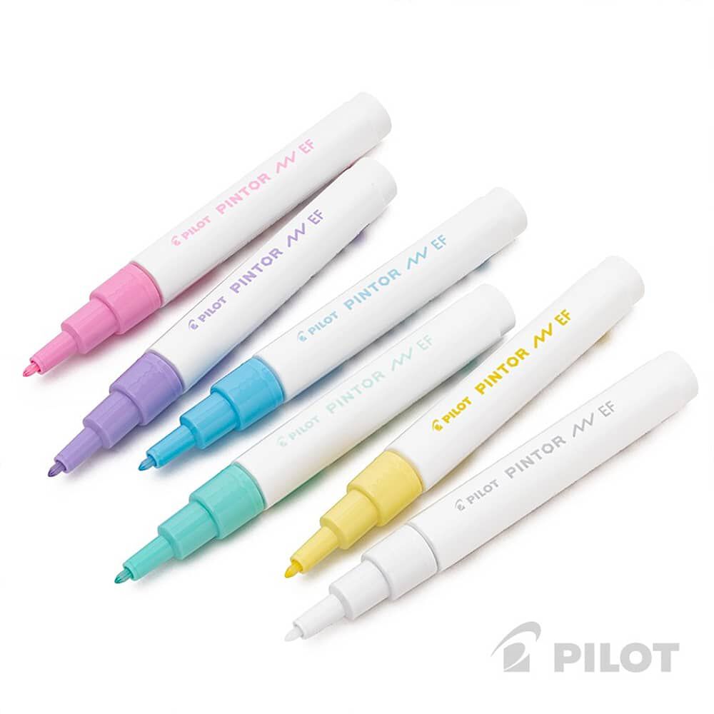 Set 6 Marcadores Pintor Colores Pasteles Punta Extra Fina image number 2.0