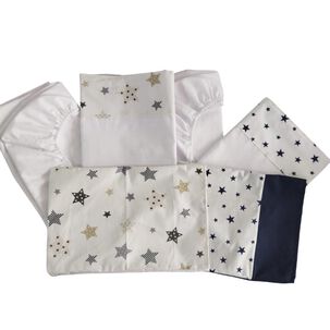 Pack De 2juego De Sabana Cuna Colecho Bebe 100x70