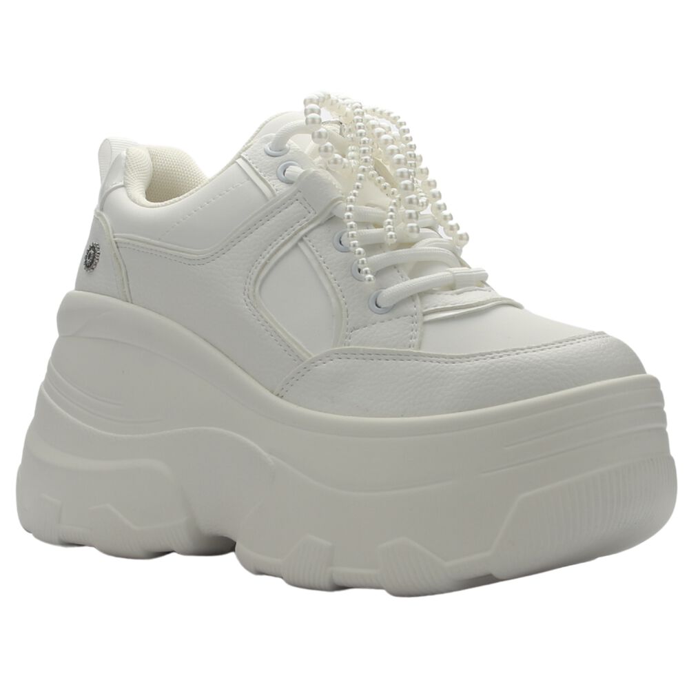 Zapatilla De Mujer De Color Blanco Urbano Chalada Nake-3 image number 2.0