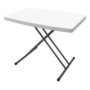 Mesa Multifuncional Plegable 76 X 50 Altura Ajustable Blanca