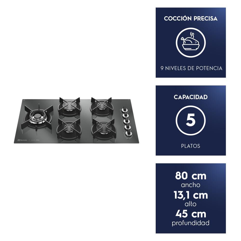 Encimera A Gas Electrolux KE5HP / 5 Quemadores image number 4.0