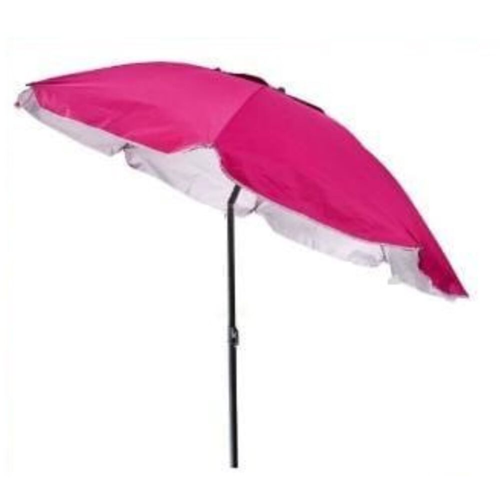 Sombrilla Reclinable 1.80 Mts Diametro Playa Camping Diseño Unicolor image number 1.0