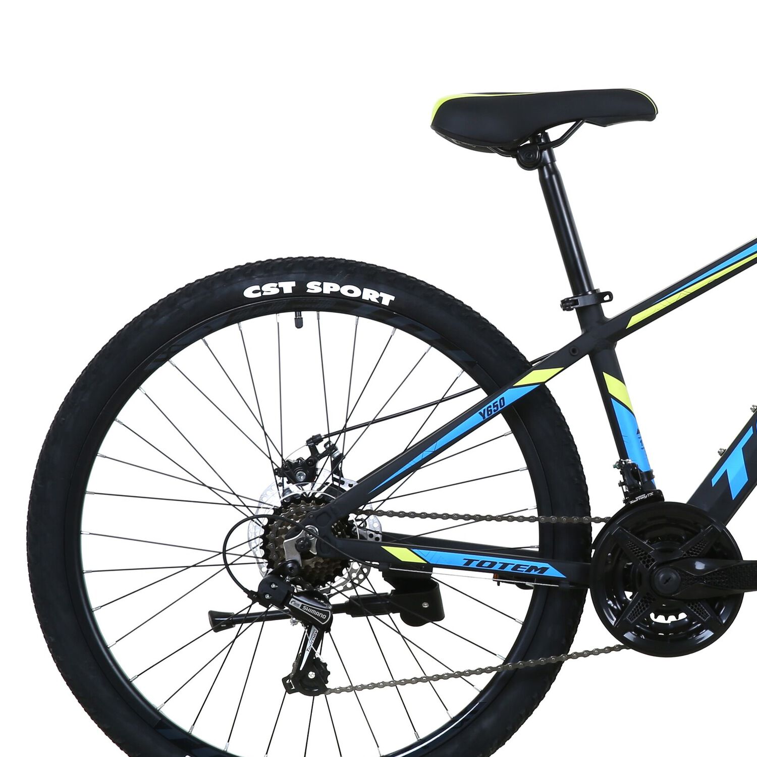 Bicicleta Totem Mtb Aro 26 Modelo Y650 Negro Azul image number 2.0