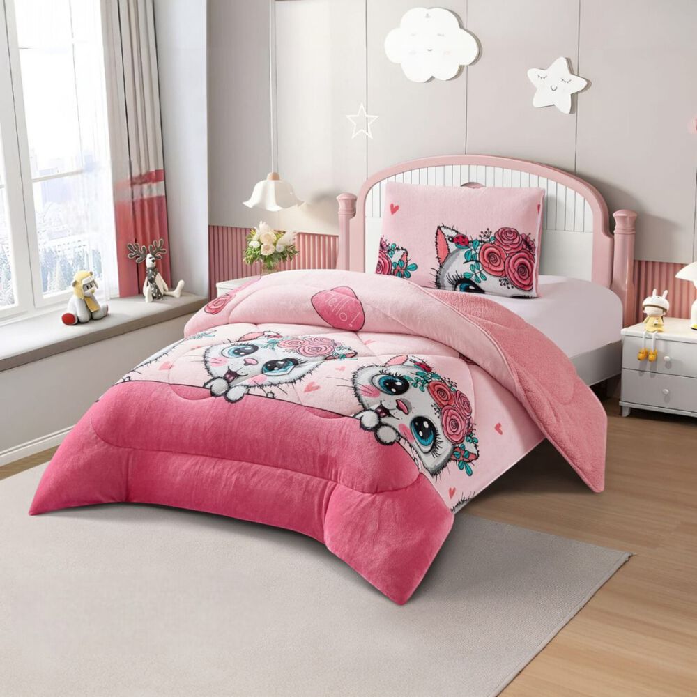 Plumon De Invierno Plush Liso Con Chiporro De 1.5 Plazas + 1 Funda Para Almohada Cip1.5p-37 image number 0.0