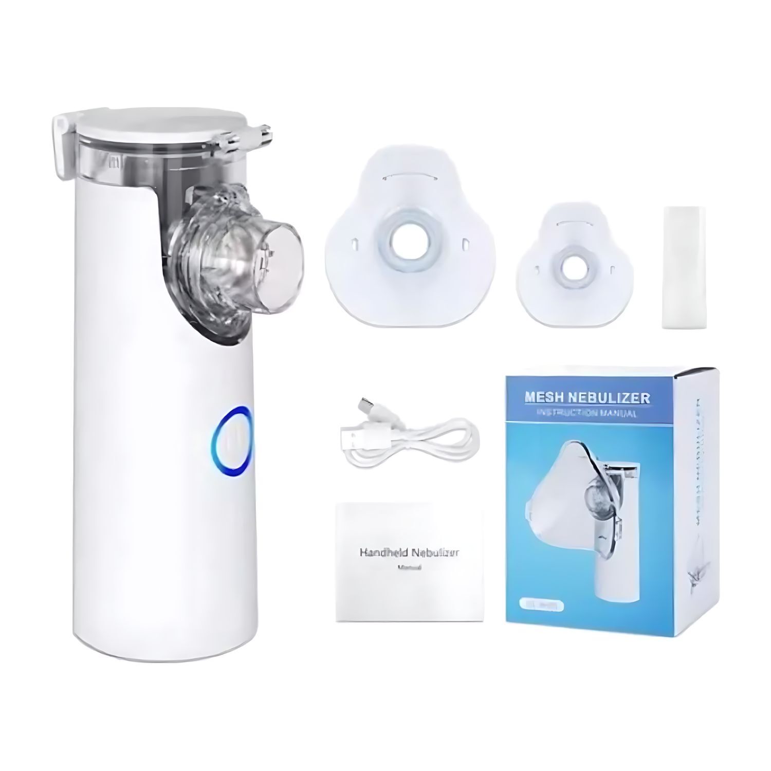 Nebulizador Blanco 10cm Compacto Eficiente Salud Respiratoria image number 3.0