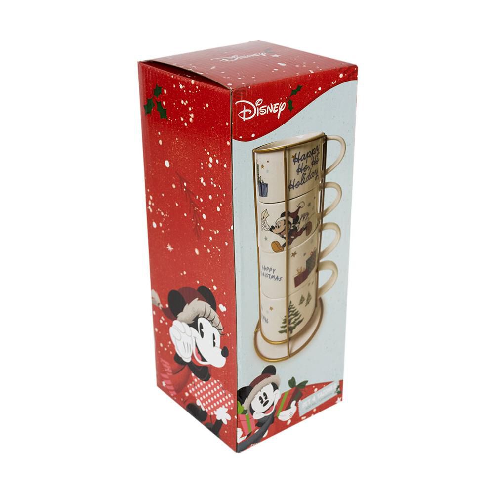 Set 4 Tazones 400ml Navidad Disney Classic image number 1.0