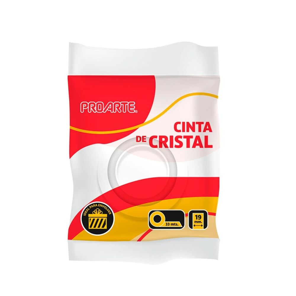 Pack X 4 Cinta Cristal Formato Bolsa 19mmx20mts Proarte image number 2.0
