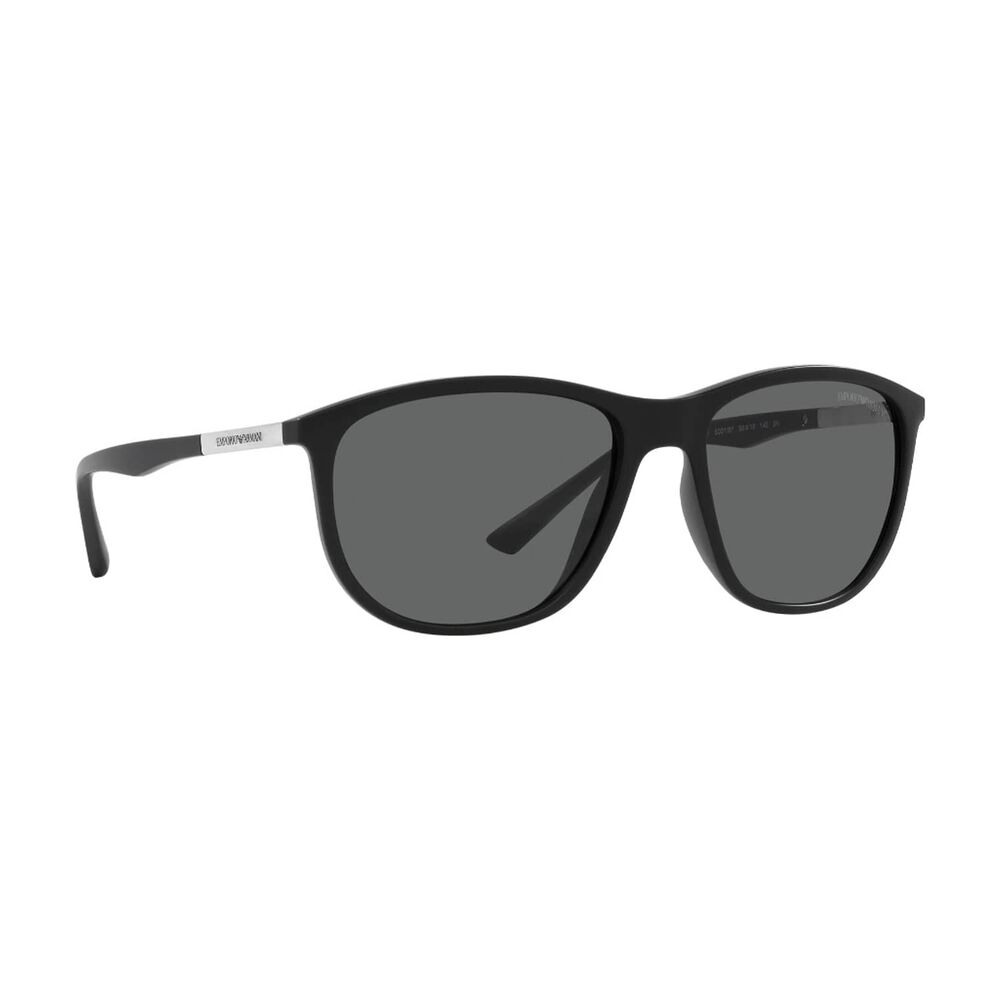 Lentes De Sol Matte Black Emporio Armani image number 11.0
