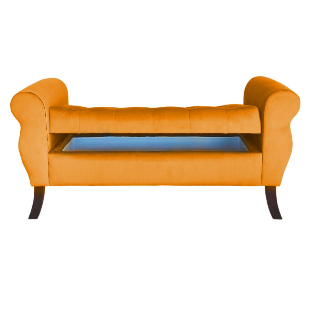 Banqueta Baul Diva Color Naranjo image number 1.0