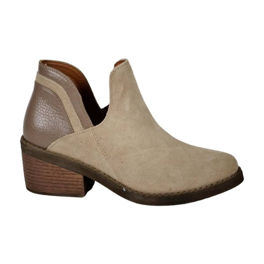 Bot&iacute;n Cuero Xiana Beige image number 4.0