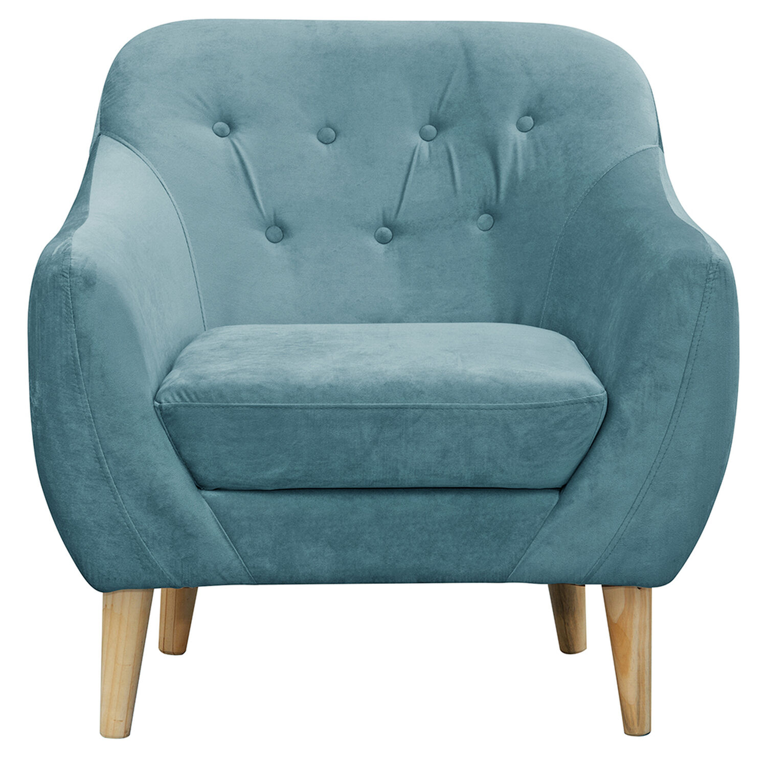 Poltrona 1c Norway Felpa Turquesa 85x87x90 image number 0.0