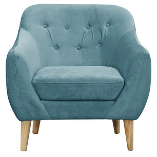 Poltrona 1c Norway Felpa Turquesa 85x87x90