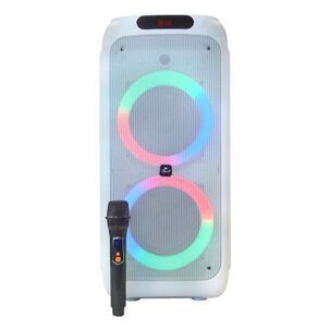Parlante Port&aacute;til Flaming Power Bass 10 Blanco