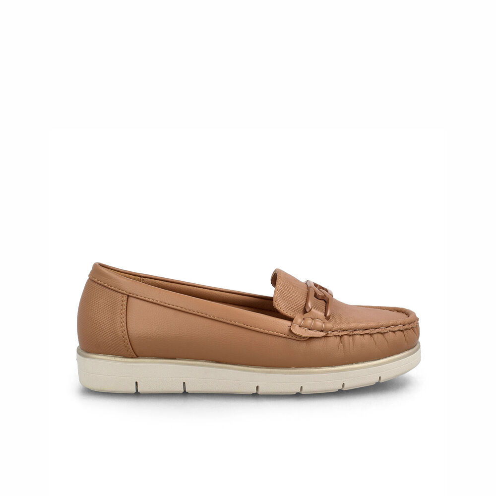 Mocasin Mujer Bata Flipi Camel image number 0.0