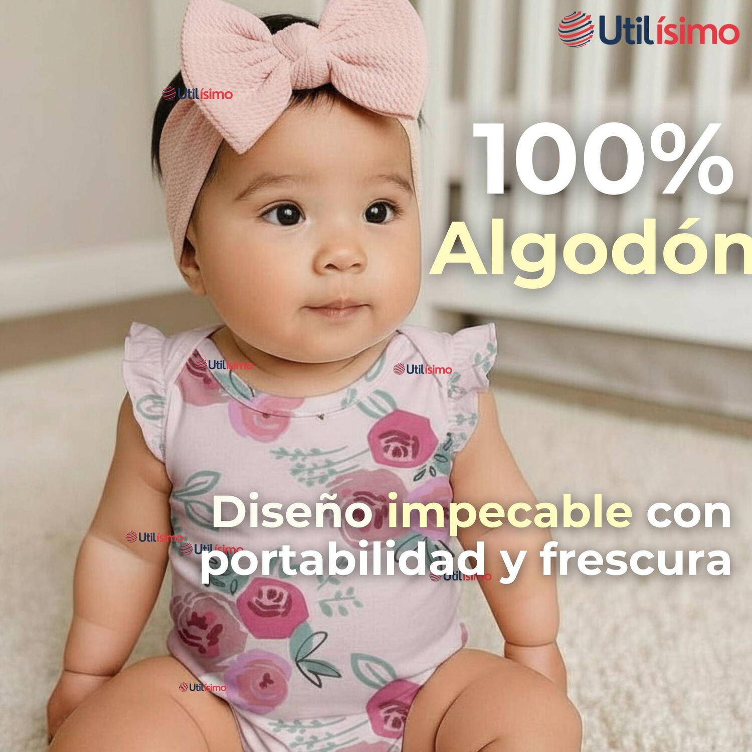 Pack 4 Bodys Ni&ntilde;a Sin Manga Tedmimak 100% Algod&oacute;n Princess Pink image number 2.0