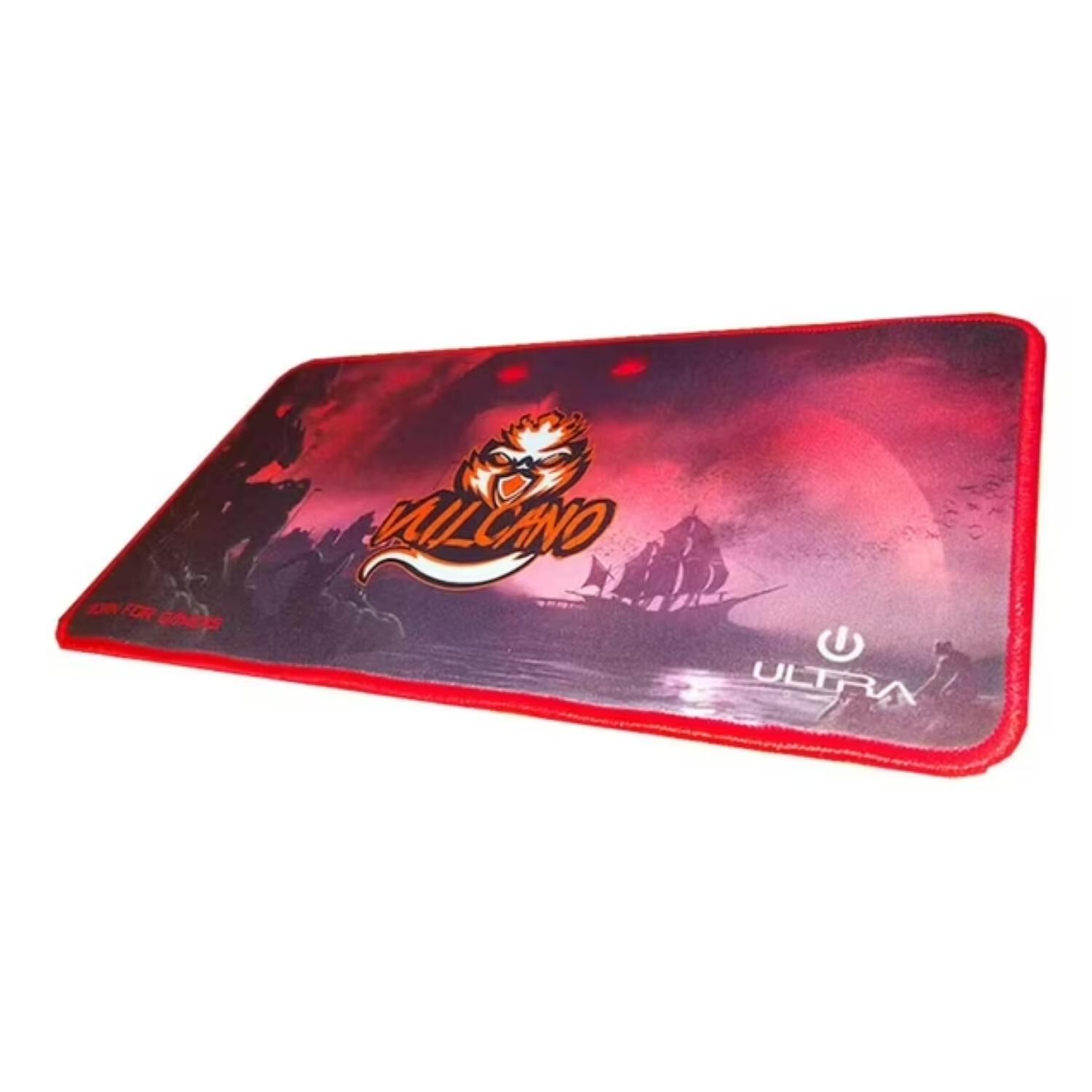 Mousepad Gamer Xl 20x40cm Rojo Vulcano image number 1.0