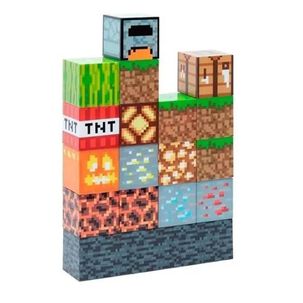Lampara Rompecabezas Minecraft Block Building Escritorio