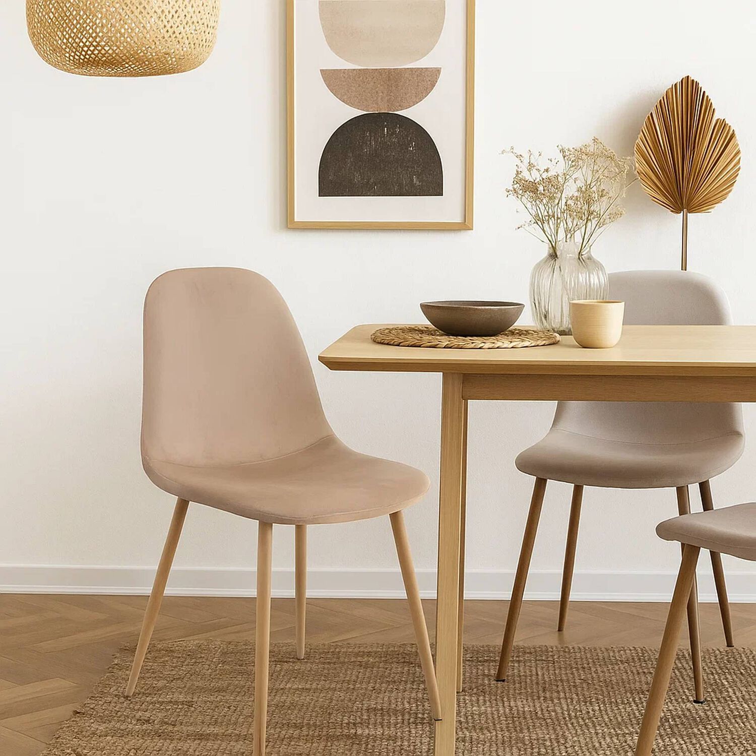 Silla Spoon Velvet - Beige image number 2.0