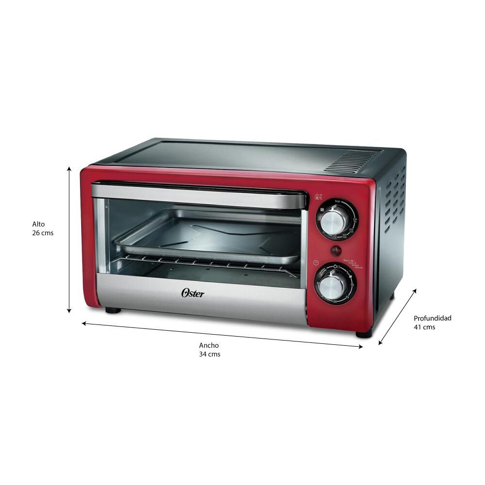 Horno Eléctrico Oster TSSTTV10LTR052 / 10 Litros / 1000W image number 4.0