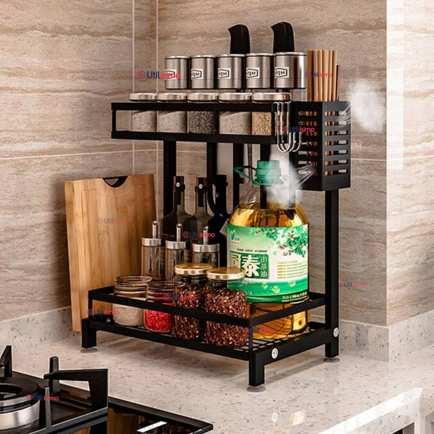 Estante Organizador Para Especias Cocina Especiero 2 Niveles image number 0.0