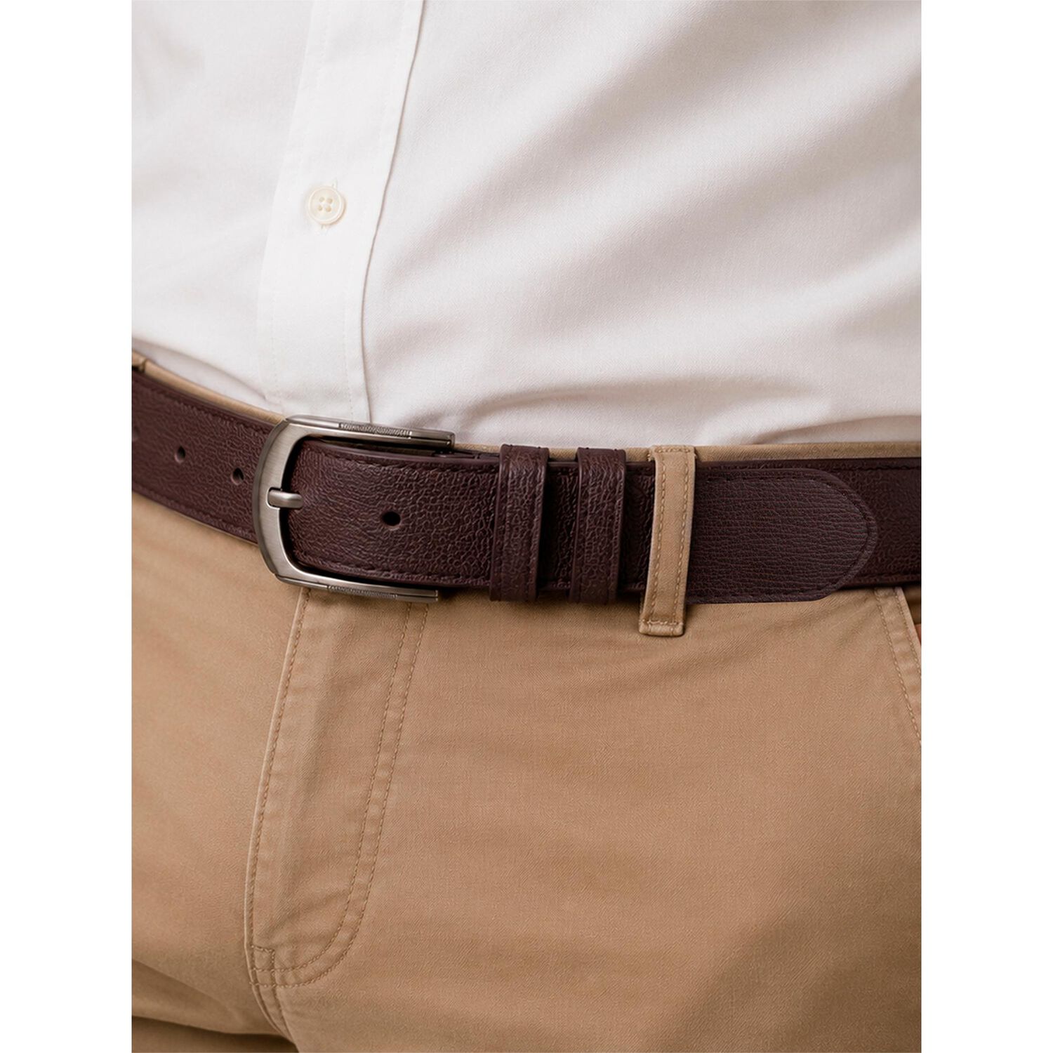 Cintur&oacute;n Hombre Jon Caf&eacute; Carven image number 0.0