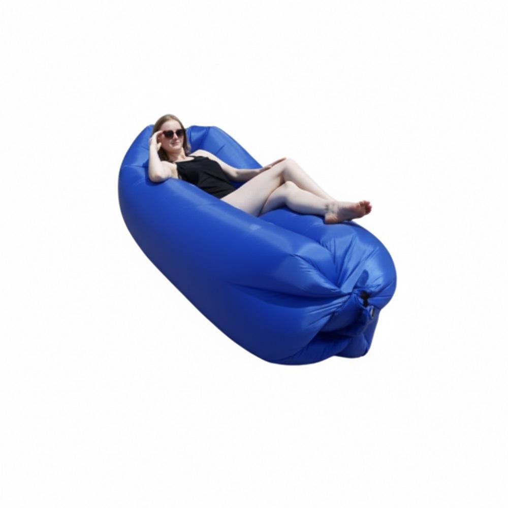 Sofá Sillón Inflable Tumbona Cojín Banano Camping Aire Playa image number 21.0