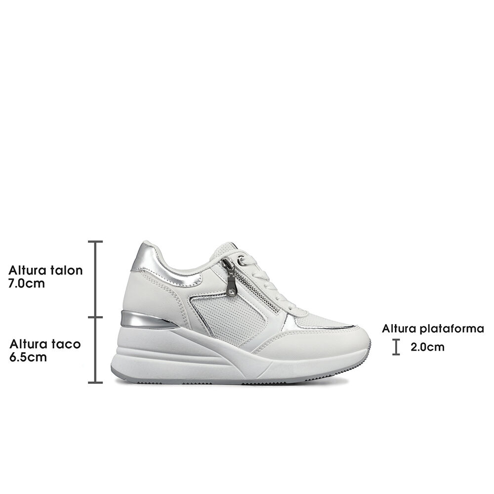 Zapatilla Deportiva Taco Cu&ntilde;a Malla Mujer Weide Jll60 image number 6.0