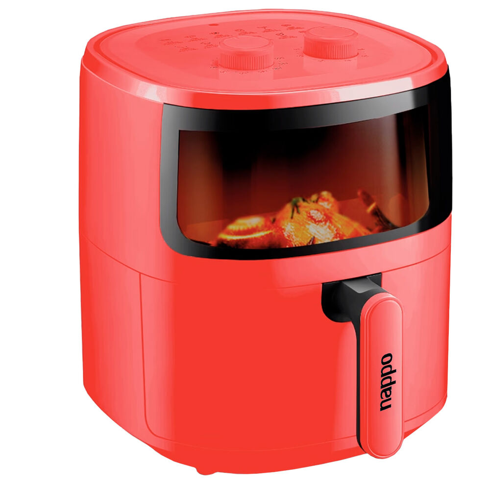 Freidora De Aire Nappo 1500w 5,7l Con Luz Y Visor Roja image number 2.0