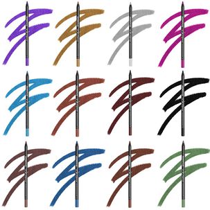 Kit 12 L&aacute;piz Delineadores De Ojos Cray&oacute;n Perlado Maquillaje