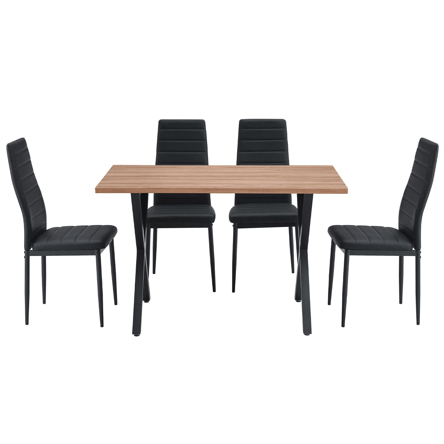 Pack 4 Silla De Comedor Boston Negro image number 4.0