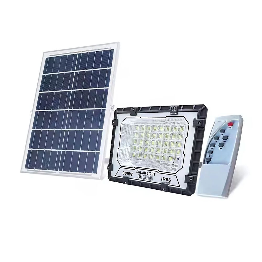 Foco Solar Led 300w Ip66 Con Control Remoto Y Soporte image number 0.0