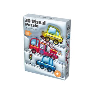 Puzzle 3d Tr&aacute;fico En La Ciudad 120 Piezas