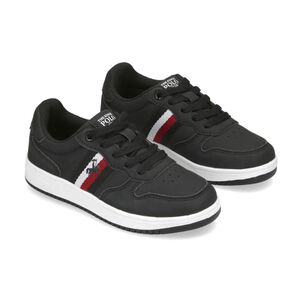 Zapatilla Infantil Ni&ntilde;o The King's Polo Club Black