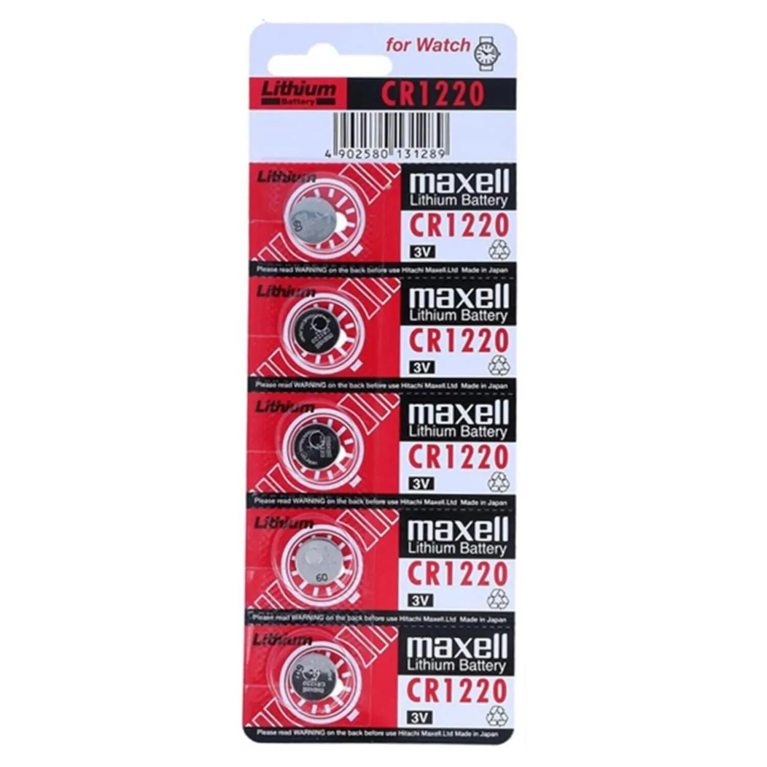 Pack 5 Pilas Cr1220 Para Reloj X12205 image number 2.0