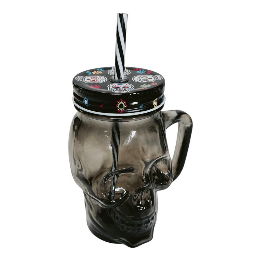 Jarro Cervecero Calavera Negra Halloween (estoykuku) image number 6.0