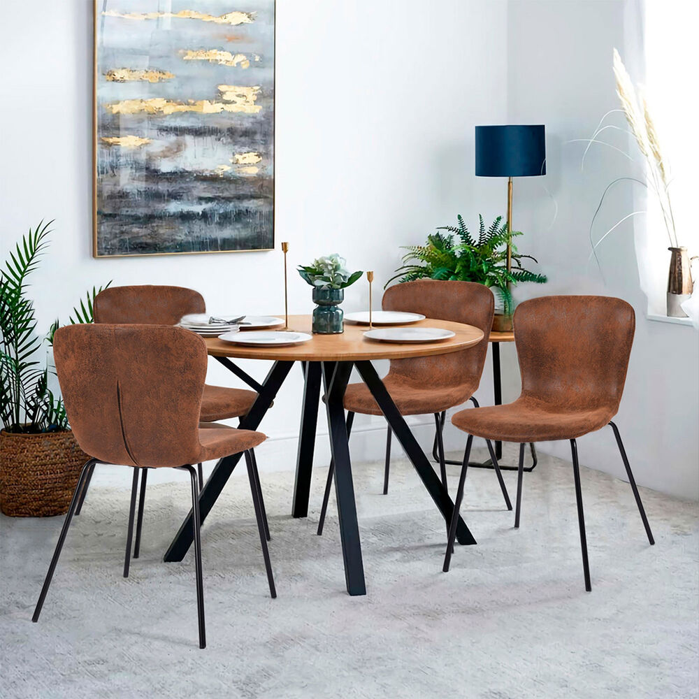 Pack 4 Sillas De Comedor Citrino Caf&eacute; image number 1.0