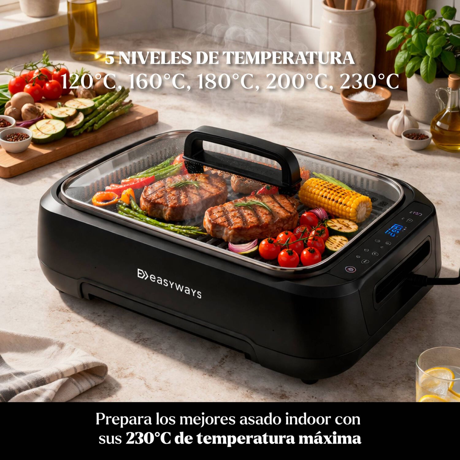 Parrilla Electrica Smokeless Grill Master Easyways image number 2.0