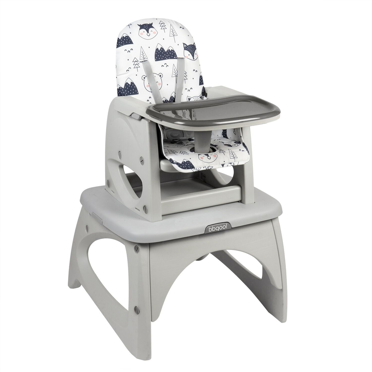 Silla De Comer Escritorio Foodzy 4-in-1 Gris image number 0.0