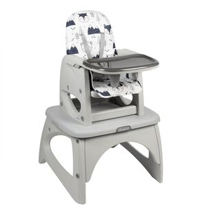 Silla De Comer Escritorio Foodzy 4-in-1 Gris