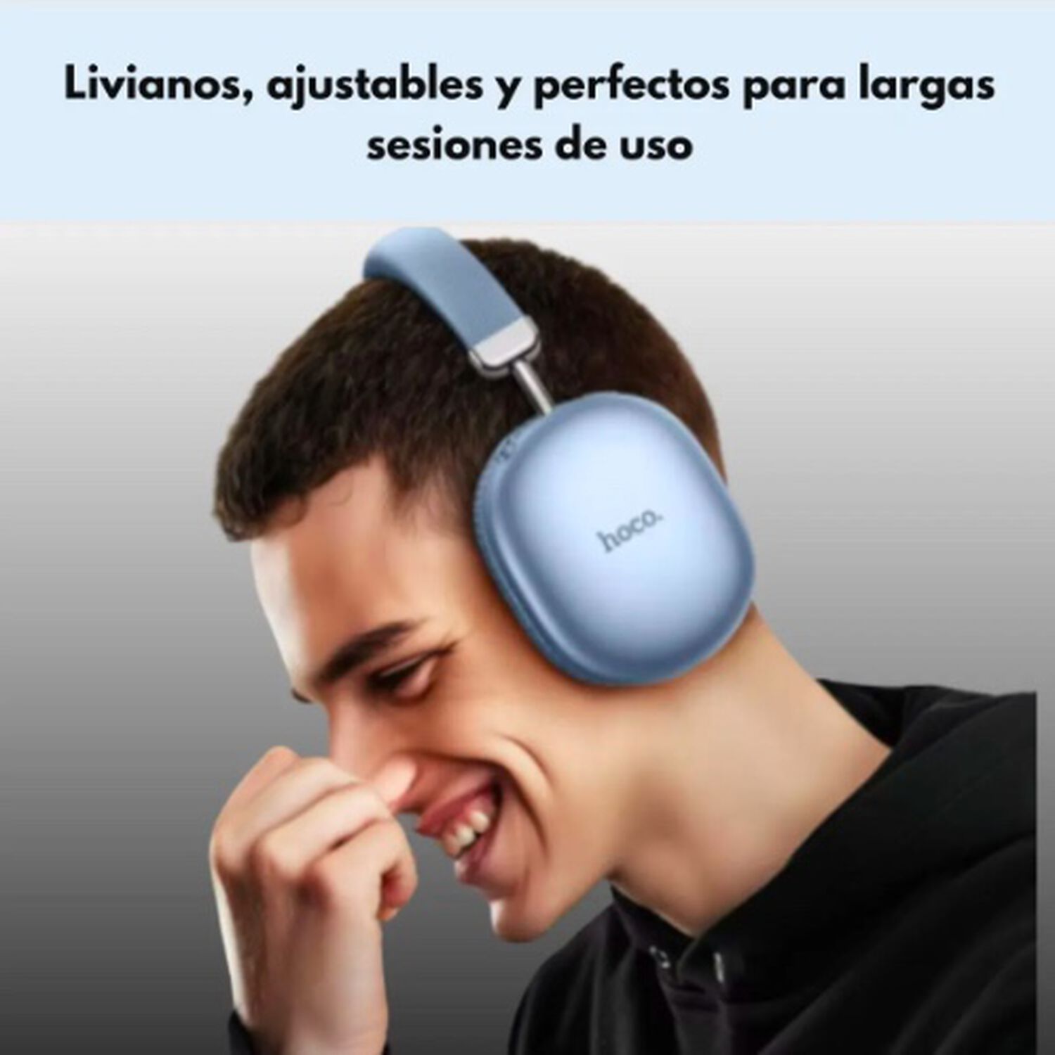 Aud&iacute;fonos Bluetooth Celeste image number 3.0