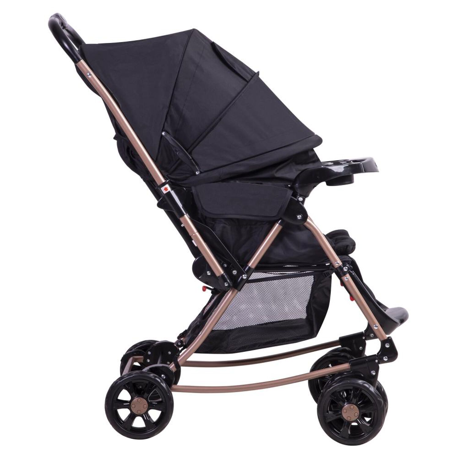 Coche Cuna Paseo Bebesit Balancin Sx Negro Dorado image number 7.0